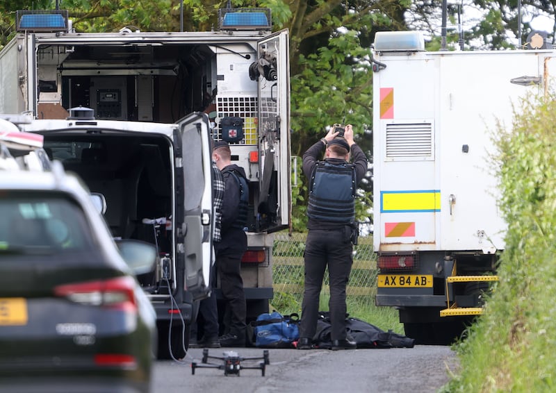 The scene of the May security alert at the Henry Jones playing fields where the East Belfast GAA team train. Picture Mal McCann