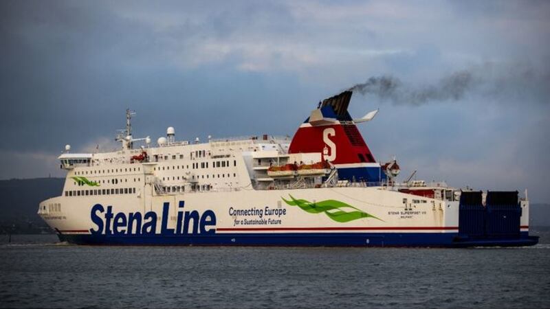 &nbsp;Stena Superfast VIII departing from Belfast Port.The substantial financial package is aimed at supporting businesses to operate after the transition period