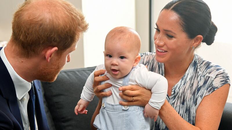 The royal baby, then just four months, had luckily been taken downstairs by his nanny just before the blaze started.