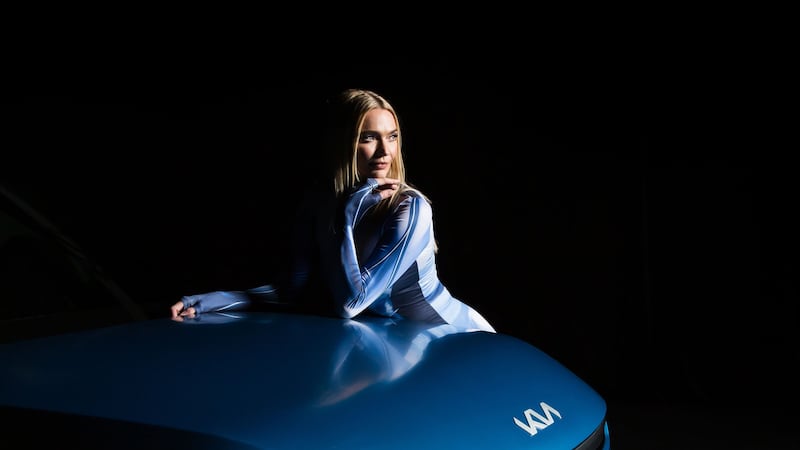 Jodie Kidd teamed up on the launch of Kia’s new EV9 (Rob Greig/Kia UK/PA)