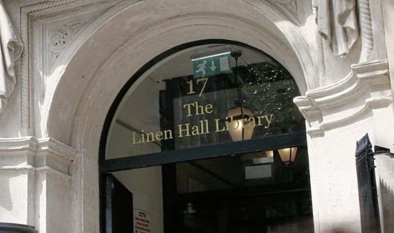 Linen Hall Library in central Belfast. Picture by Hugh Russell 