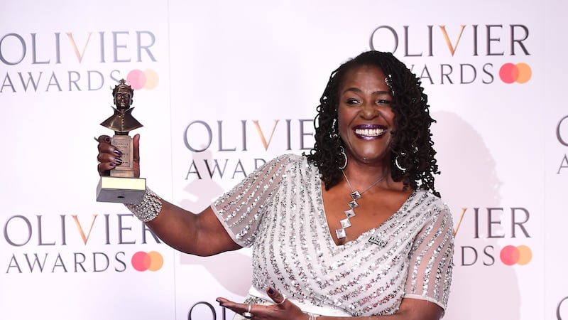 The singer and actress was honoured at the Olivier Awards.