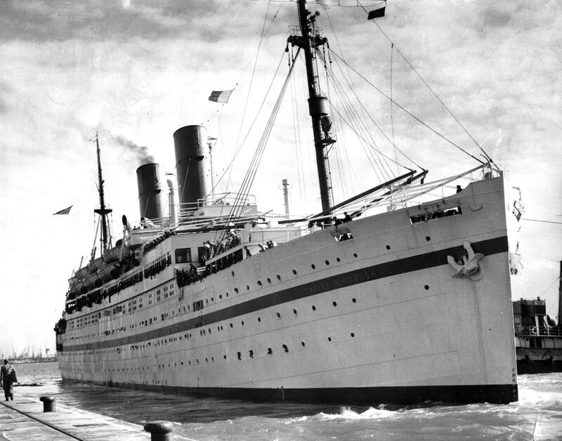 The HMT Empire Windrush brought migrants to the UK