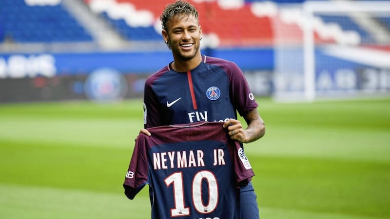 Brazilian international Neymar joined Paris Saint Germain for a world record fee of &pound;198 million
