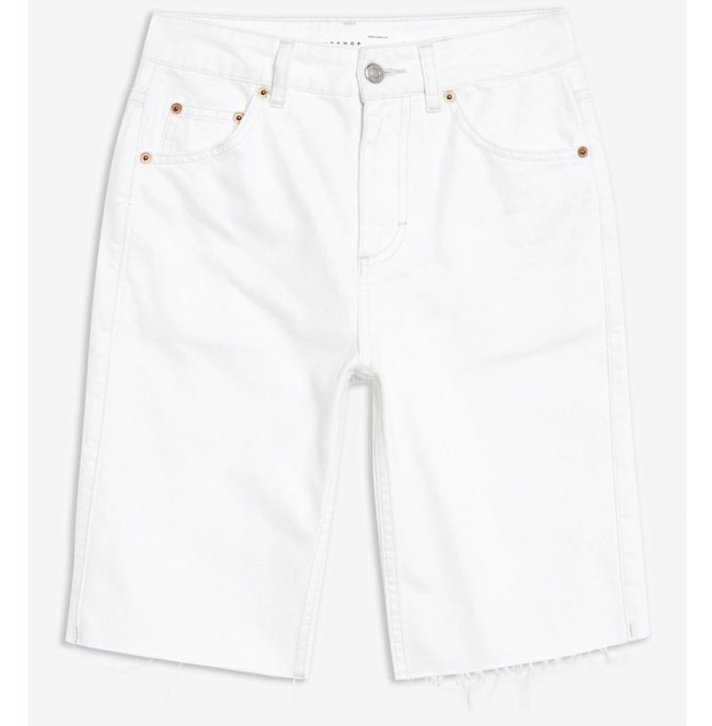 Topshop White Cycle Shorts, &pound;34, available from Topshop 