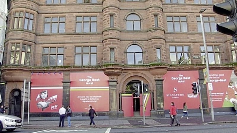 Work could resume at The George Best Hotel if councillors approve the recommendation of planning officials 