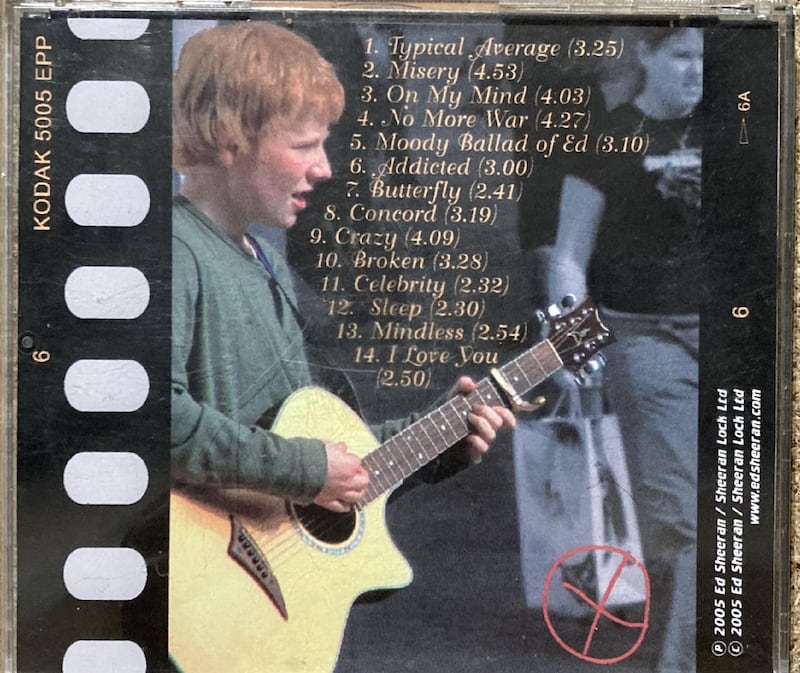 Ed Sheeran rare demo CD to be auctioned