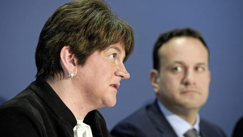 Arlene Foster with the then Taoiseach Leo Varadkar in March 2020. Picture by Alan Lewis - Photopress 