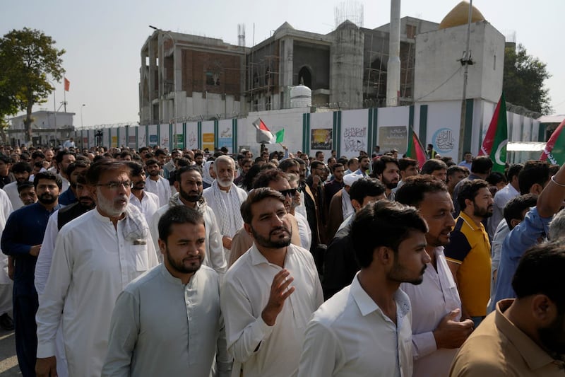 Demonstration in Pakistan
