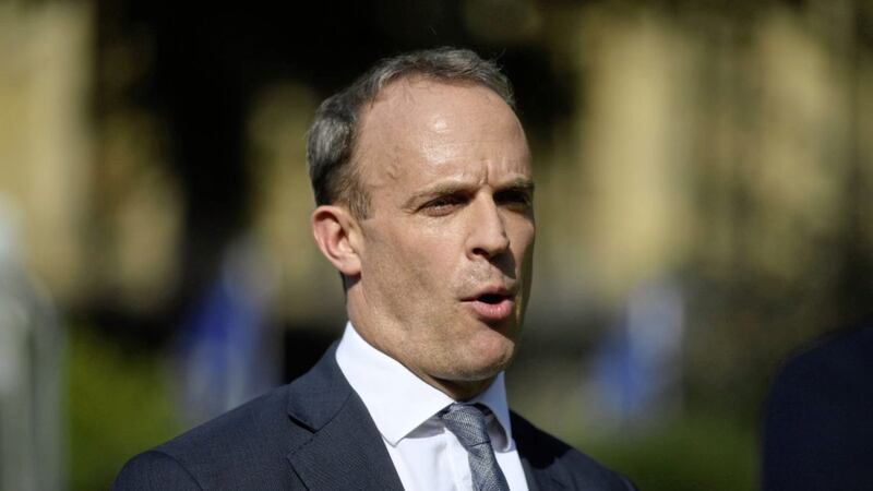 Dominic Raab expressed surprise at the quantity of trade passing through Dover. Picture by Victoria Jones/PA Wire