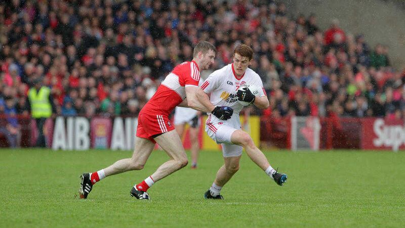 Tyrone&#39;s Peter Harte in the Ulster Senior Championship at Celtic Park. Picture by Colm O&#39;Reilly 