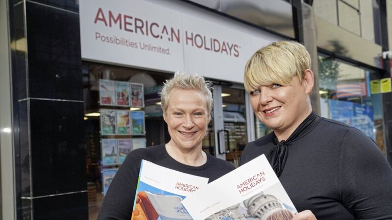American Holidays manager Karen Sheals Hoy with Astrid Bell, cruise product manager 