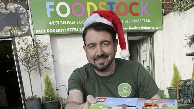 Paul Doherty, who founded Foodstock, launches the food bank service&#39;s annual Christmas toy appeal. Picture by Hugh Russell 