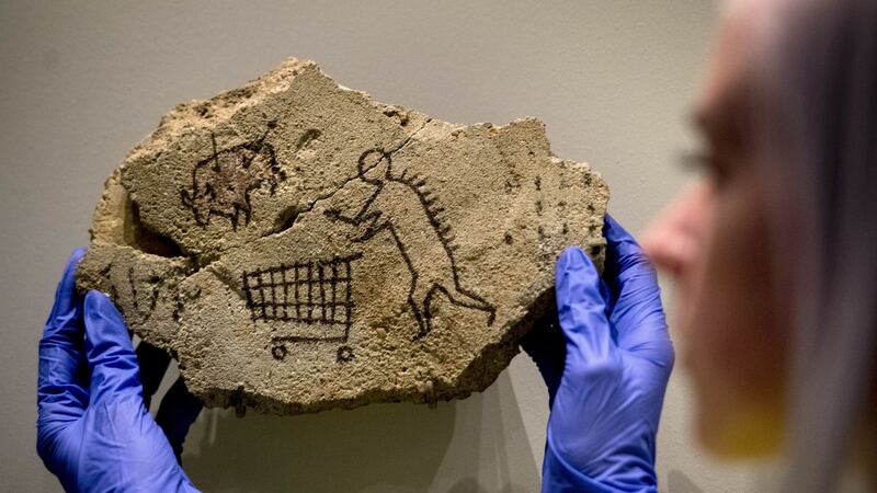 It took three days for British Museum staff to discover the ‘cave painting’.