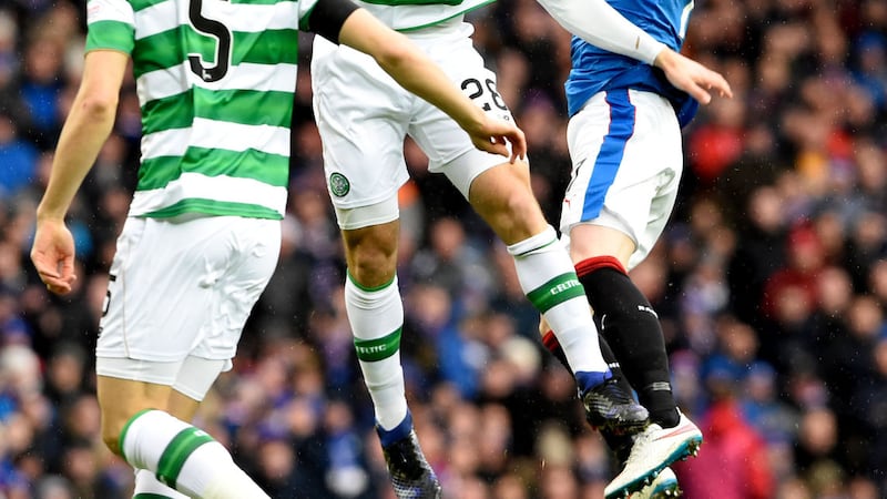 Joe Garner was injured during Rangers' New Year's Eve derby with Celtic <br />Picture by PA&nbsp;