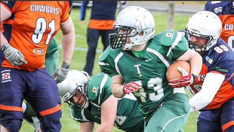 The Belfast Trojans will be in action in the city tomorrow in the semi-finals of the Shamrock Bowl 