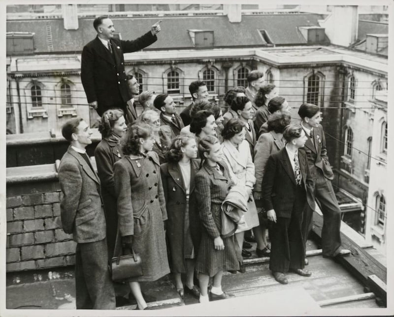 Tourists in Belfast in July 1949 