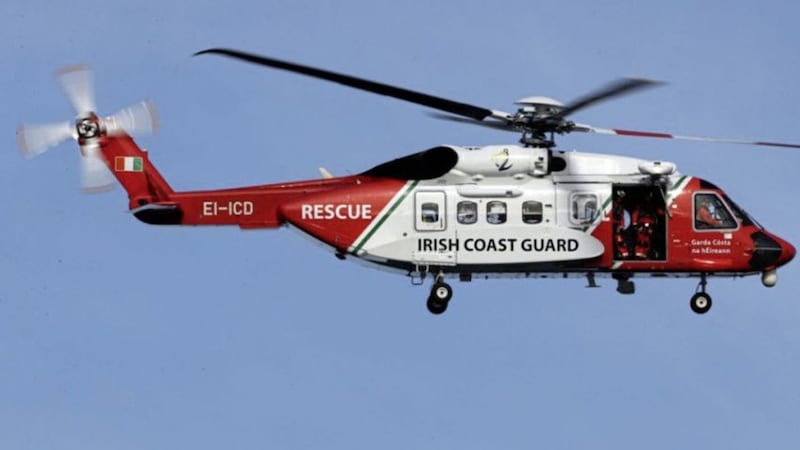 The Irish Coastguard 118 rescue helicopter was called in to assist in the search for the father and son who drowned in County Donegal on Thursday.  