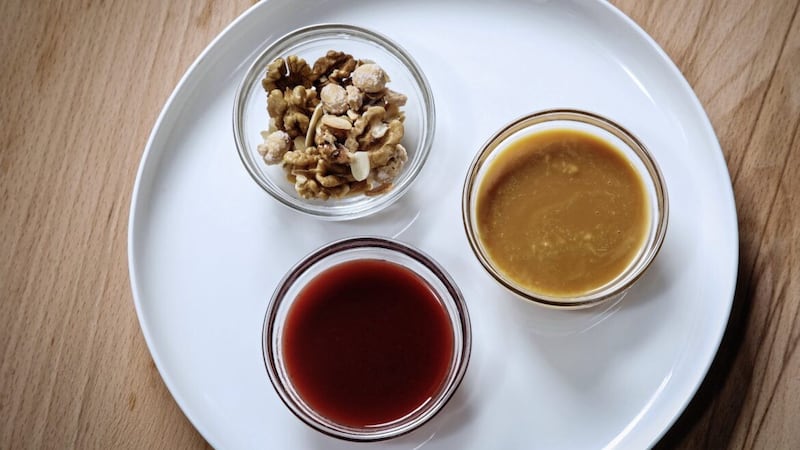 Ice-Cream Sauces with Spicey Nuts 