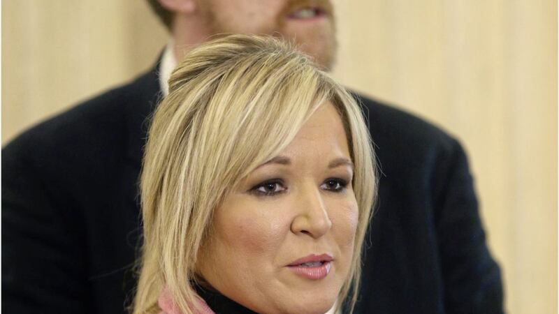 Sinn F&eacute;in's leader in the north Michelle O'Neill accused the British government of wanting powersharing to fail. Picture by Hugh Russell