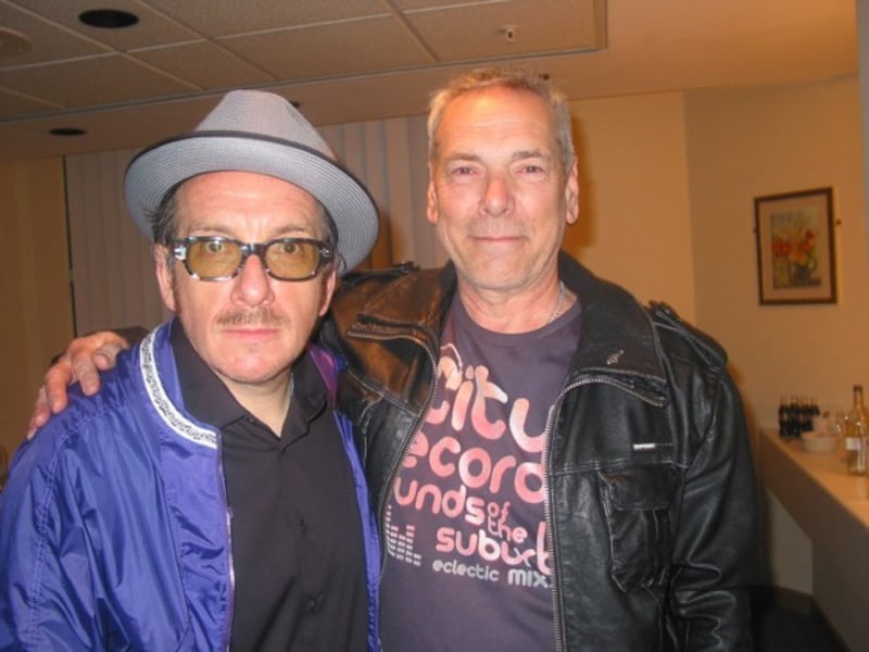 Keith Stubbs and Elvis Costello