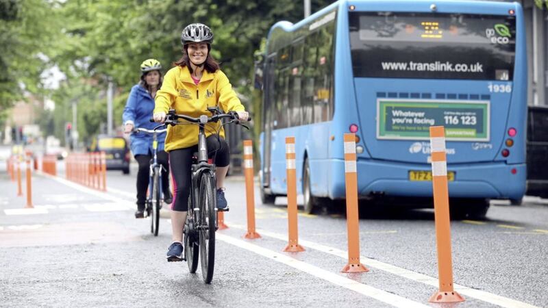 Infrastructure Minister Nichola Mallon has launched plans for the Belfast Cycling Network 