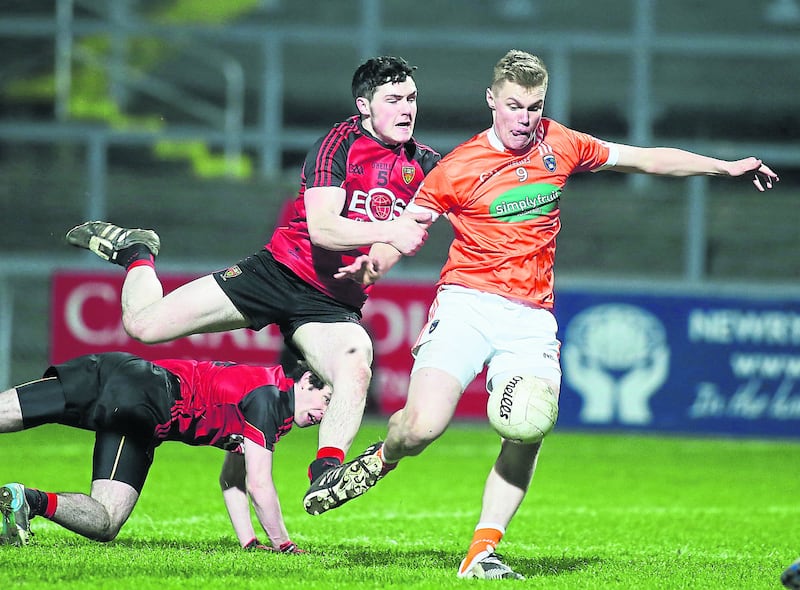 Armagh's Oisin O'Neill (right) is tipped for a senior call-up in the near future