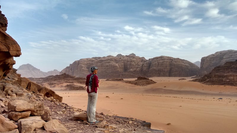 Looking out over Wadi Rum desert (Exodus/PA)