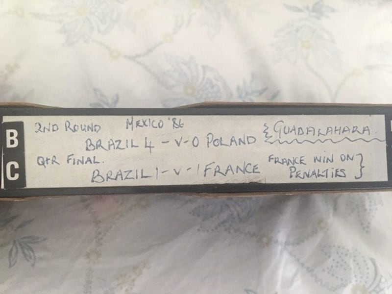 The 34-year-old VHS video tape of the greatest game ever played 