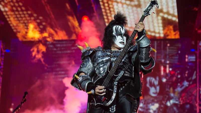 Kiss star Gene Simmons was making his first trip to the Commons chamber (Katja Ogrin/PA)