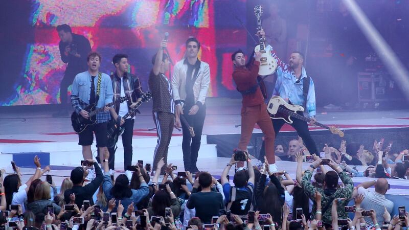 The bands came together at Wembley during the Capital Summertime Ball.