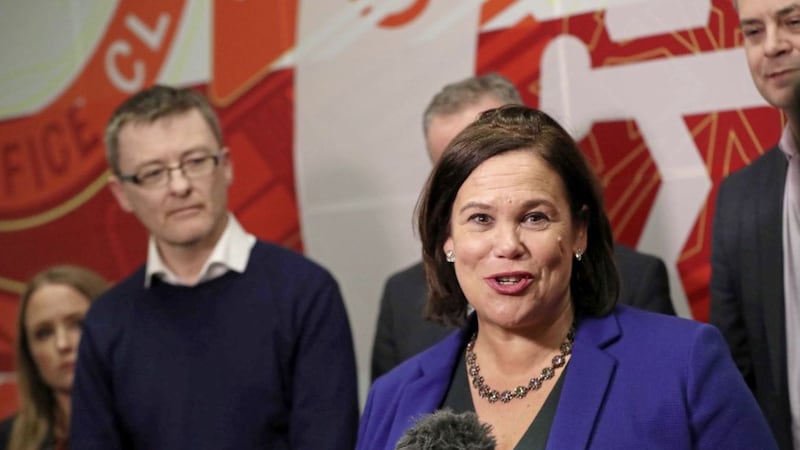 Mary Lou McDonald said she would be writing to Miche&aacute;l Martin to &#39;set out the substance&#39; of Sinn F&eacute;in&#39;s position. Picture by Niall Carson/PA Wire 