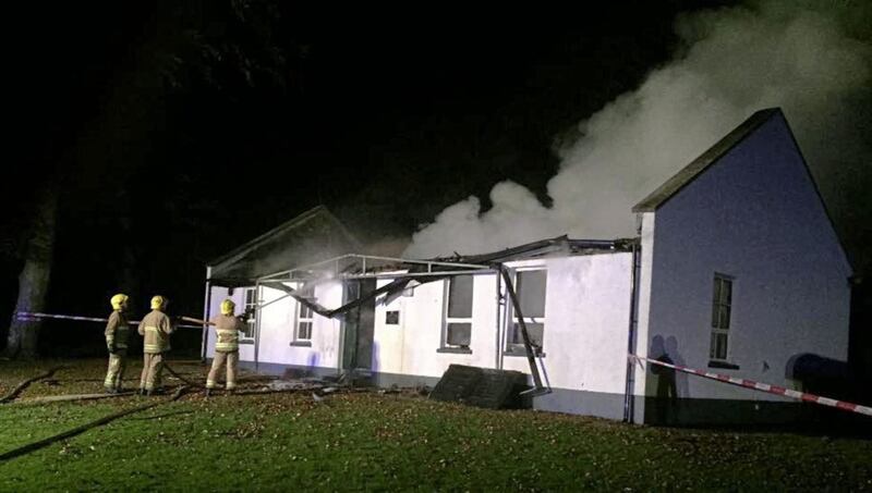 The blaze, which is being treated as &quot;accidental&quot; gutted the building. Picture by Strangford Sailing Club 
