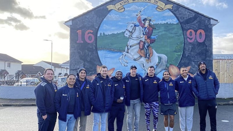 South African rugby side DHL Stormers have been taking in the sights of Belfast 