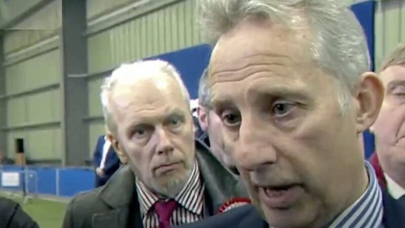 There were heated scenes when Ian Paisley was quizzed about his party leader&#39;s claims that a Westminster watchdog was probing his overseas trips  