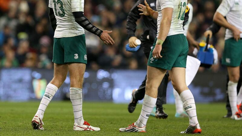 Jared Payne (left) and Robbie Henshaw had combined to form a impressive midfield partnership for Ireland&nbsp;