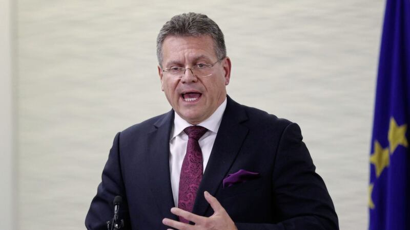 EU Commission Vice President Maros Sefcovic. Picture by Hollie Adams/PA Wire 