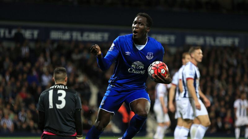 &nbsp;Lukaku, pictured scoring against West Bromwich Albion cost Everton &pound;28million;The Toffee's record transfer fee&nbsp;
