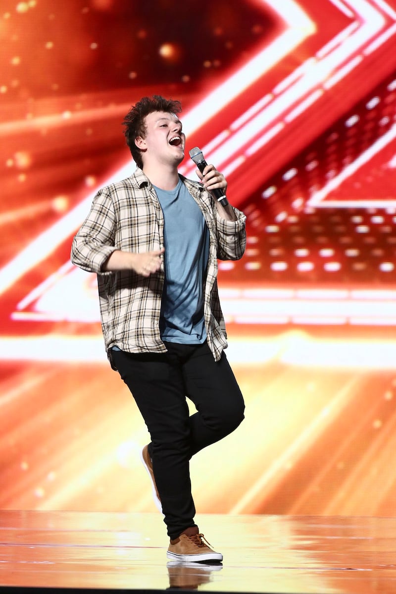 X Factor contestant Benji Matthews during the Bootcamp stage of The X Factor