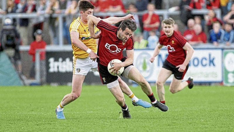 Having beaten Antrim comfortably, Down are in a position to really have a go at Donegal in Sunday week&#39;s second Ulster semi-final Picture by Seamus Loughran 