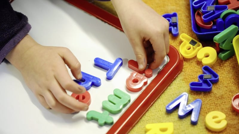 Parents in England are to get 30 hours of free childcare a month under the new budget, but no changes are in place for Northern Ireland. 