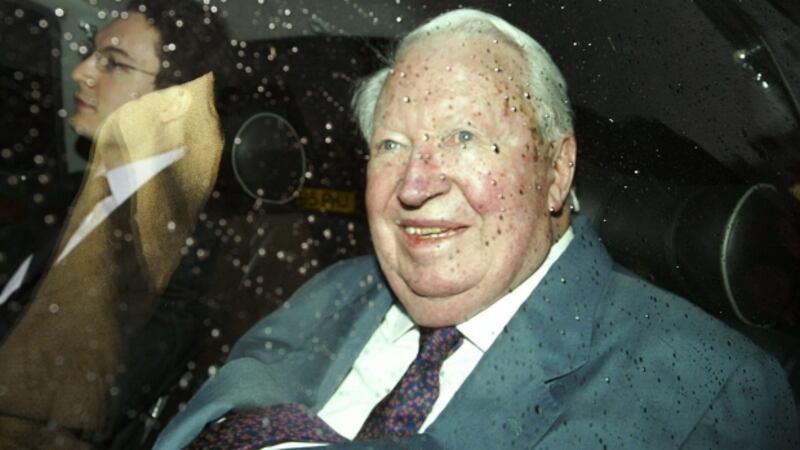 Former British Prime Minister Sir Edward Heath arrives at the Bloody Sunday Inquiry to give evidence in London in 2003. He is now the latest politician linked to child sex abuse allegations&nbsp;