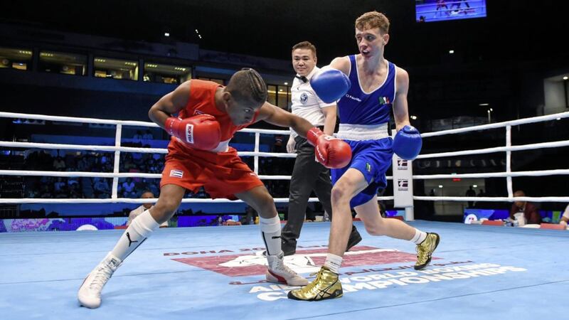Brendan Irvine reached the final of the Irish Elite flyweight championship with a win over TJ Waite 