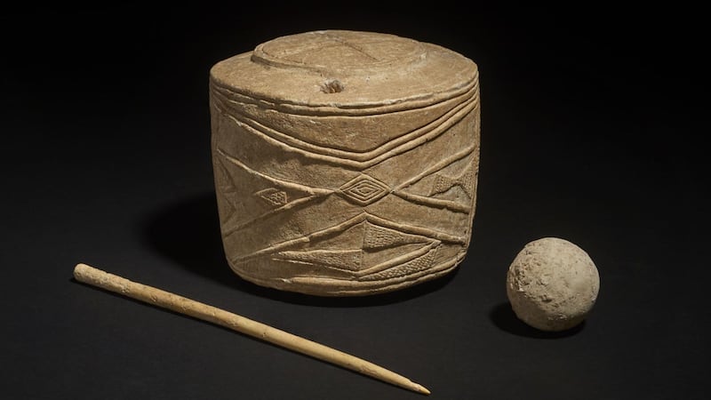 The Burton Agnes chalk drum, a 5,000 year old chalk sculpture, was found on a country estate in the eponymous area of East Yorkshire.
