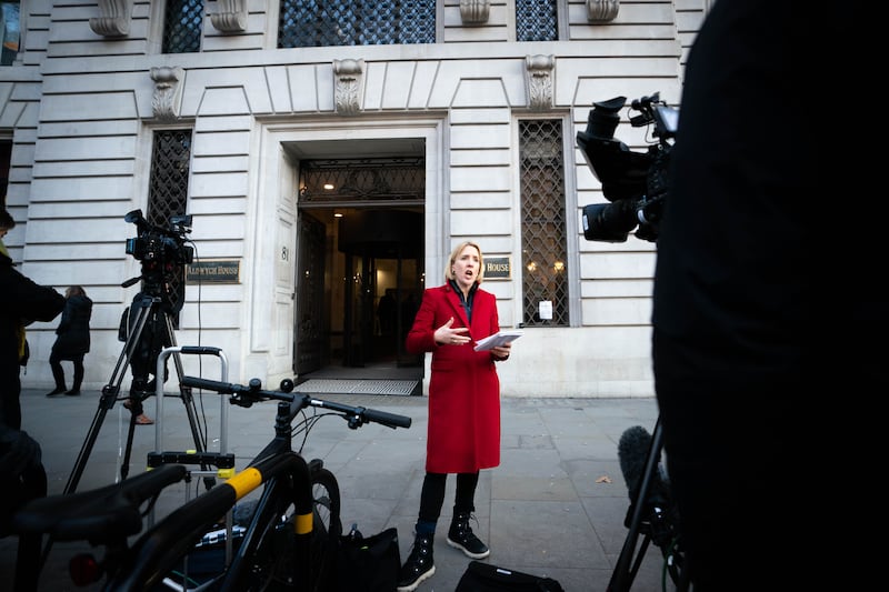 Media outside Aldwych House, central London for the Post Office Horizon IT inquiry