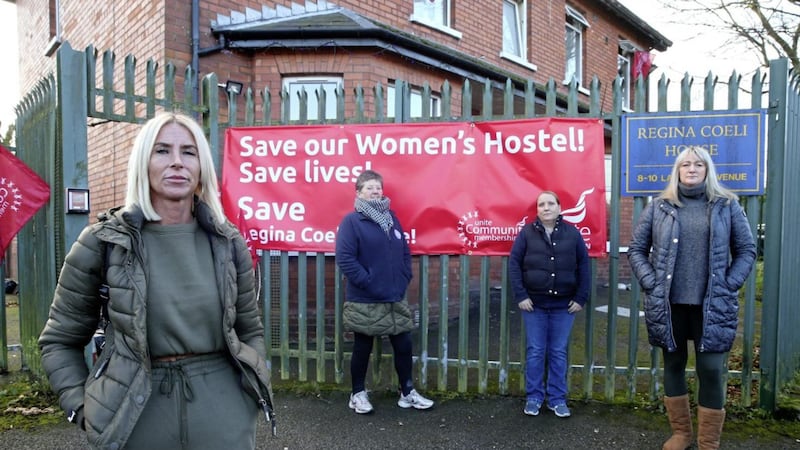 Emma McCann, who was suspended from her job at the Regina Coeli hostel in west Belfast, is seeking to reverse a decision on its threatened closure. Picture Mal McCann 