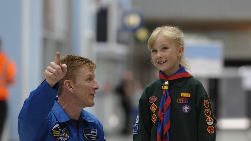 The astronaut hopes his new role as a Scout ambassador will encourage young explorers to get as excited as him about space travel.