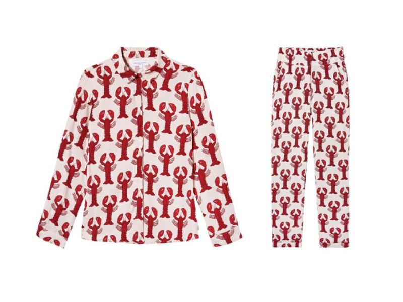 Fabienne Chapot Lobster Print Blouse, &pound;120, and Trousers, &pound;125, available from House of Fraser 