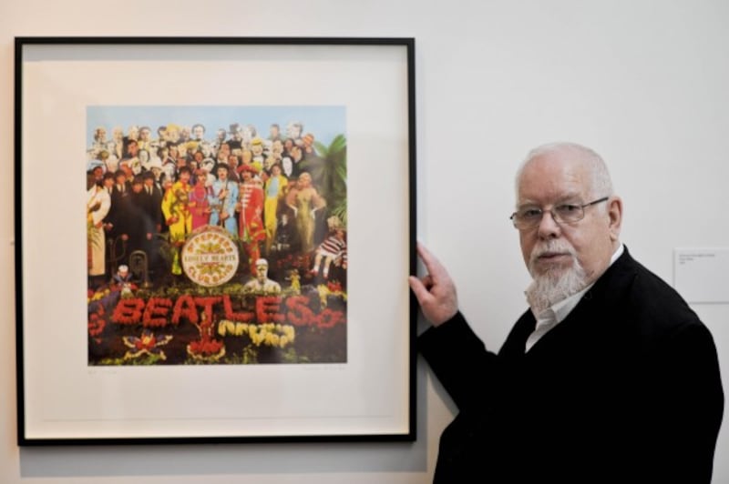 Peter Blake and his album cover masterpiece.