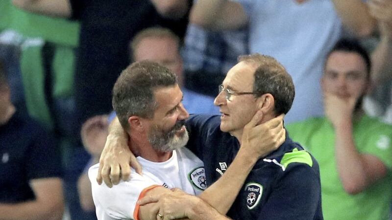 Republic of Ireland manager Martin O'Neill and assistant manager Roy Keane&nbsp;
